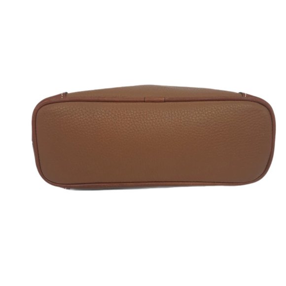 DOONEY & BOURKE Crossbody Bag Brown Pebbled Leather Large Ridley 10 X 10 New - Picture 3 of 7